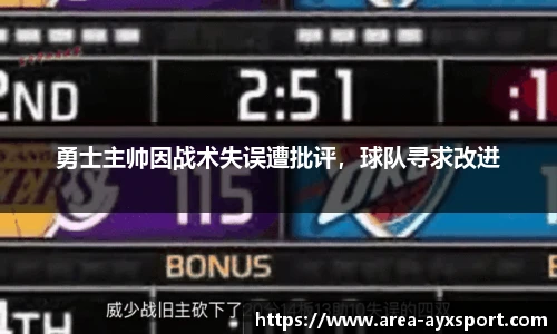 勇士主帅因战术失误遭批评,球队寻求改进